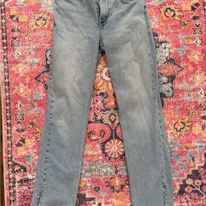 Abercrombie & Fitch Women's Straight Leg Side Slit Jeans